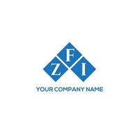 zfi lettera logo design su sfondo bianco. zfi creative iniziali lettera logo concept. disegno della lettera zfi. vettore