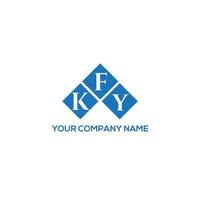 kfy lettera logo design su sfondo bianco. kfy creative iniziali lettera logo concept. disegno della lettera kfy. vettore