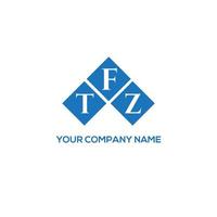 tfz lettera logo design su sfondo bianco. tfz creative iniziali lettera logo concept. disegno della lettera tfz. vettore