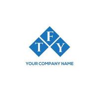 tfy lettera logo design su sfondo bianco. tfy creative iniziali lettera logo concept. disegno della lettera tfy. vettore
