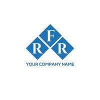frr lettera logo design su sfondo bianco. frr creative iniziali lettera logo concept. frr lettera design. vettore
