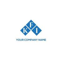 kfi lettera logo design su sfondo bianco. kfi creative iniziali lettera logo concept. disegno della lettera kfi. vettore