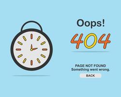 errore pagina 404 concetto di sfondo vettore