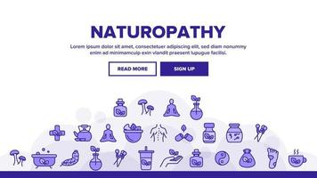 naturopatia terapia vettore linea sottile icone impostate