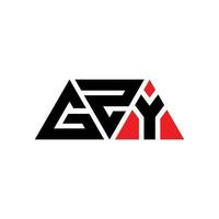 design del logo della lettera del triangolo gzy con forma triangolare. gzy triangolo logo design monogramma. modello di logo vettoriale triangolo gzy con colore rosso. logo triangolare gzy logo semplice, elegante e lussuoso. gzy
