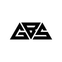 design del logo della lettera triangolo gb con forma triangolare. monogramma di design del logo triangolo gbs. modello di logo vettoriale triangolo gbs con colore rosso. logo triangolare gbs logo semplice, elegante e lussuoso. gb