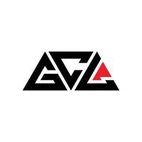 design del logo della lettera triangolare gcl con forma triangolare. monogramma gcl triangolo logo design. modello di logo vettoriale triangolo gcl con colore rosso. logo triangolare gcl logo semplice, elegante e lussuoso. gcl