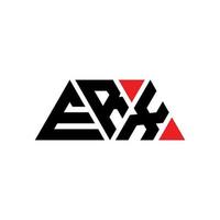 design del logo della lettera triangolare erx con forma triangolare. erx triangolo logo design monogramma. modello di logo vettoriale triangolo erx con colore rosso. logo triangolare erx logo semplice, elegante e lussuoso. erx