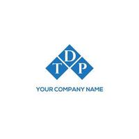 tdp lettera logo design su sfondo bianco. tdp creativo iniziali lettera logo concept. disegno della lettera TD. vettore