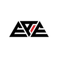 eae triangolo lettera logo design con forma triangolare. monogramma di design del logo del triangolo eae. modello di logo vettoriale triangolo eae con colore rosso. logo triangolare eae logo semplice, elegante e lussuoso. ea