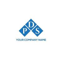 pds lettera logo design su sfondo bianco. pds creative iniziali lettera logo concept. disegno della lettera pds. vettore