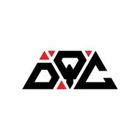 design del logo della lettera del triangolo dqc con forma triangolare. monogramma di design del logo del triangolo dqc. modello di logo vettoriale triangolo dqc con colore rosso. logo triangolare dqc logo semplice, elegante e lussuoso. dqc