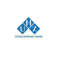 uhz lettera logo design su sfondo bianco. uhz creative iniziali lettera logo concept. disegno della lettera uhz. vettore