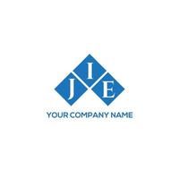 jie lettera logo design su sfondo bianco. jie creative iniziali lettera logo concept. disegno della lettera jie. vettore