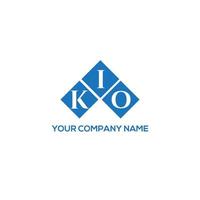 kio lettera logo design su sfondo bianco. kio creative iniziali lettera logo concept. disegno della lettera kio. vettore
