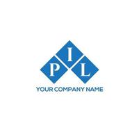 pil lettera logo design su sfondo bianco. pil creative iniziali lettera logo concept. disegno della lettera pil. vettore