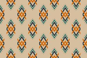 modello etnico ikat tradizionale. modello senza cuciture in tribale. design per sfondo, carta da parati, illustrazione vettoriale, tessile, tessuto, abbigliamento, batik, moquette, ricamo. vettore