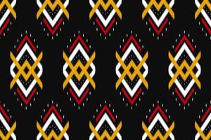 modello etnico senza cuciture ikat tradizionale. design per sfondo, carta da parati, illustrazione, tessile, tessuto, abbigliamento, batik, moquette, ricamo. vettore