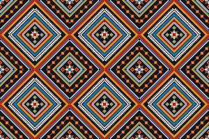 modello senza cuciture etnico geometrico tradizionale. stile a righe tribali. design per sfondo, carta da parati, illustrazione, tessile, tessuto, abbigliamento, batik, moquette, ricamo. vettore