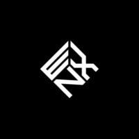 wxn lettera logo design su sfondo nero. wxn creative iniziali lettera logo concept. wxn disegno della lettera. vettore