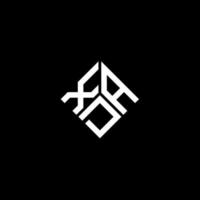 xad lettera logo design su sfondo nero. xad creative iniziali lettera logo concept. disegno della lettera xad. vettore