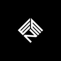 wmn lettera logo design su sfondo nero. wmn creative iniziali lettera logo concept. disegno della lettera wmn. vettore