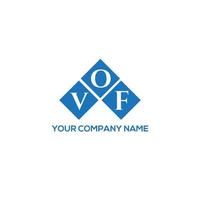 vof lettera logo design su sfondo bianco. vof creative iniziali lettera logo concept. disegno della lettera vof. vettore