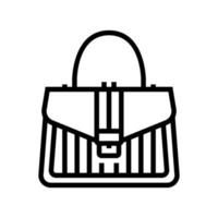 illustrazione vettoriale dell'icona della linea della borsa della maniglia