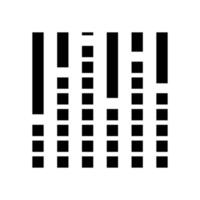 illustrazione vettoriale dell'icona del glifo della musica del volume