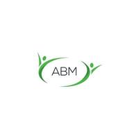 design del logo della lettera abm su sfondo bianco. abm creative iniziali lettera logo concept. disegno della lettera abm. vettore