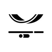 illustrazione vettoriale dell'icona del glifo della scheda di equilibrio