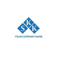 skk lettera logo design su sfondo bianco. skk creative iniziali lettera logo concept. disegno della lettera skk. vettore