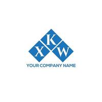 xkw lettera design.xkw lettera logo design su sfondo bianco. xkw creative iniziali lettera logo concept. xkw lettera design.xkw lettera logo design su sfondo bianco. X vettore