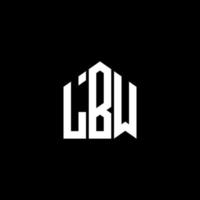 lbw lettera design.lbw lettera logo design su sfondo nero. lbw creative iniziali lettera logo concept. lbw lettera design.lbw lettera logo design su sfondo nero. l vettore