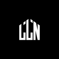 lln letter design.lln design del logo della lettera su sfondo nero. lln creative iniziali lettera logo concept. lln letter design.lln design del logo della lettera su sfondo nero. l vettore