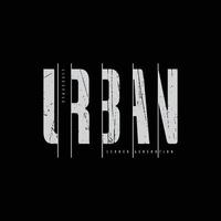 design urbano di t-shirt e abbigliamento vettore