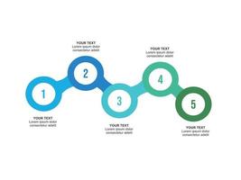 illustrazione modello di progettazione infografica con numeri e 4 opzioni o passaggi. può essere utilizzato per processi, presentazioni, layout, banner, grafici informativi. vettore