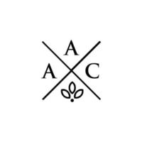 aac lettera design.aac lettera logo design su sfondo bianco. aac creative iniziali lettera logo concept. aac lettera design.aac lettera logo design su sfondo bianco. un vettore