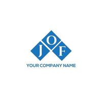 jof creative iniziali lettera logo concept. jof lettera design.jof lettera logo design su sfondo bianco. jof creative iniziali lettera logo concept. jof disegno della lettera. vettore