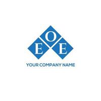 eoe lettera logo design su sfondo bianco. eoe creative iniziali lettera logo concept. eoe lettera design. vettore