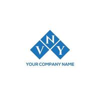 vny lettera logo design su sfondo bianco. vny creative iniziali lettera logo concept. disegno della lettera vny. vettore