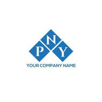 pny creative iniziali lettera logo concept. pny lettera design.pny lettera logo design su sfondo bianco. pny creative iniziali lettera logo concept. disegno della lettera pny. vettore