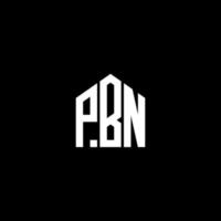 pbn lettera design.pbn lettera logo design su sfondo nero. concetto di logo della lettera di iniziali creative di pbn. pbn lettera design.pbn lettera logo design su sfondo nero. p vettore