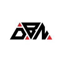 design del logo della lettera triangolare dbn con forma triangolare. monogramma di design del logo del triangolo dbn. modello di logo vettoriale triangolo dbn con colore rosso. dbn logo triangolare logo semplice, elegante e lussuoso. dbn