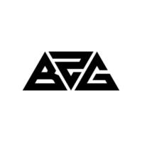 design del logo della lettera del triangolo bzg con forma triangolare. bzg triangolo logo design monogramma. modello di logo vettoriale triangolo bzg con colore rosso. logo triangolare bzg logo semplice, elegante e lussuoso. bzg