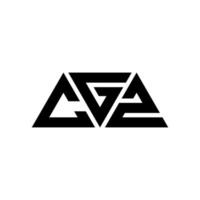 cgz triangolo lettera logo design con forma triangolare. cgz triangolo logo design monogramma. modello di logo vettoriale triangolo cgz con colore rosso. logo triangolare cgz logo semplice, elegante e lussuoso. cgz