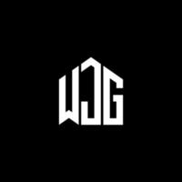 design del logo della lettera wjg su sfondo nero. wjg creative iniziali lettera logo concept. disegno della lettera wjg. vettore