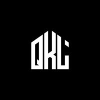 qkl lettera design.qkl lettera logo design su sfondo nero. qkl creative iniziali lettera logo concept. qkl lettera design.qkl lettera logo design su sfondo nero. q vettore