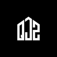 qjz lettera logo design su sfondo nero. qjz creative iniziali lettera logo concept. disegno della lettera qjz. vettore