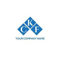 ckf lettera design.ckf lettera logo design su sfondo bianco. ckf creative iniziali lettera logo concept. ckf lettera design.ckf lettera logo design su sfondo bianco. c vettore